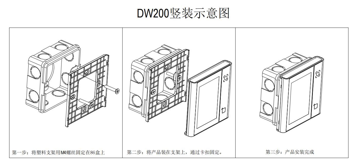 DW200 产品图示（手册第 24 页）