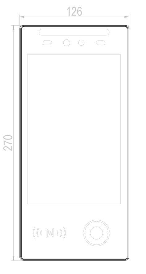 VF105 产品图示（手册第 8 页）